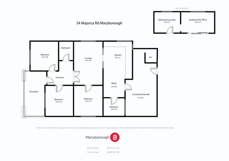 Floorplan of Homely house listing, 34 Majorca Road, Maryborough VIC 3465