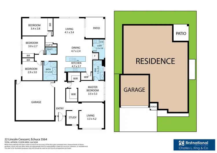 Floorplan of Homely house listing, 22 Lincoln Crescent, Echuca VIC 3564