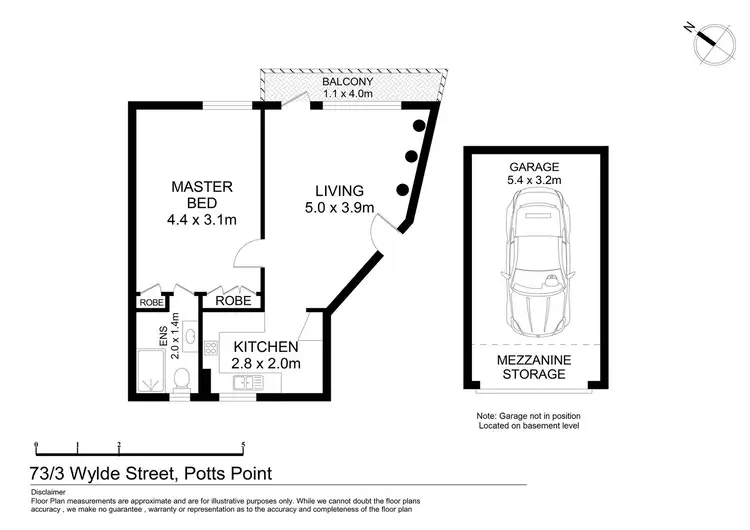 Floorplan of Homely apartment listing, 73/3 Wylde Street, Potts Point NSW 2011