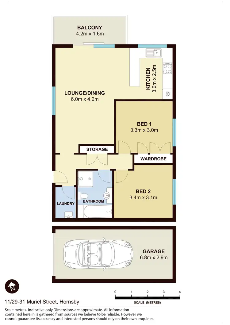 Floorplan of Homely apartment listing, 11/29-31 Muriel Street, Hornsby NSW 2077