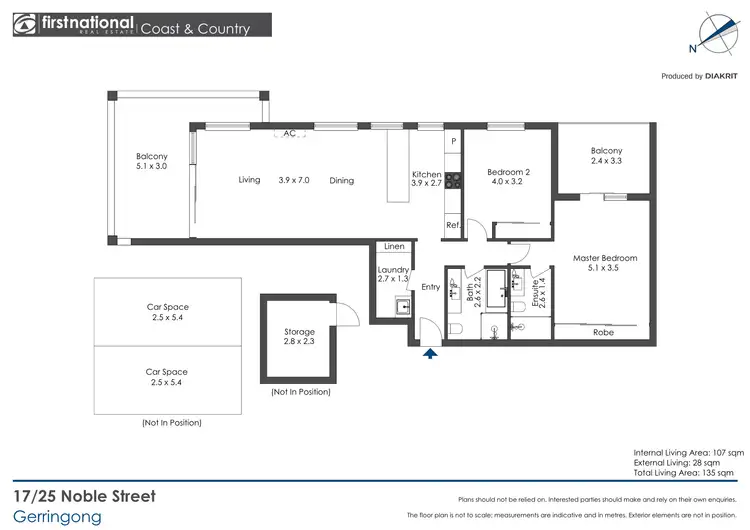 Floorplan of Homely apartment listing, 17/25 Noble Street, Gerringong NSW 2534