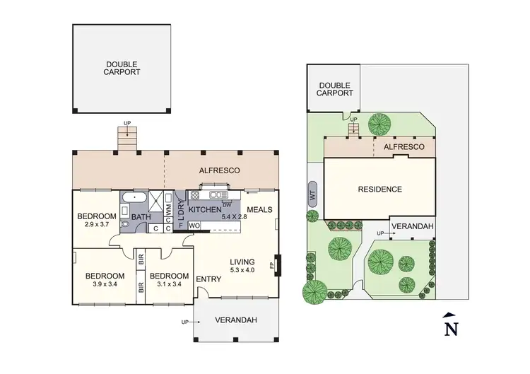 Floorplan of Homely house listing, 93 Eastfield Road, Croydon VIC 3136
