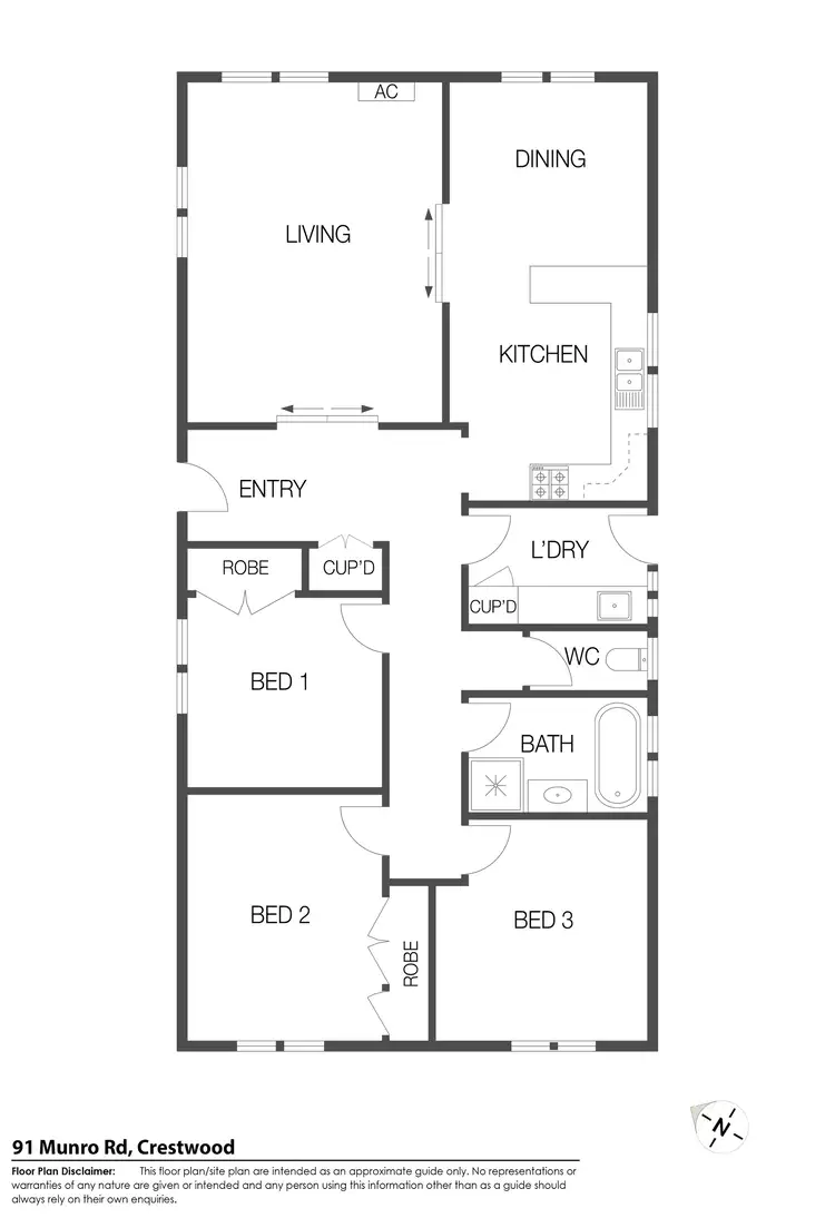 Floorplan of Homely house listing, 91 Munro Road, Crestwood NSW 2620