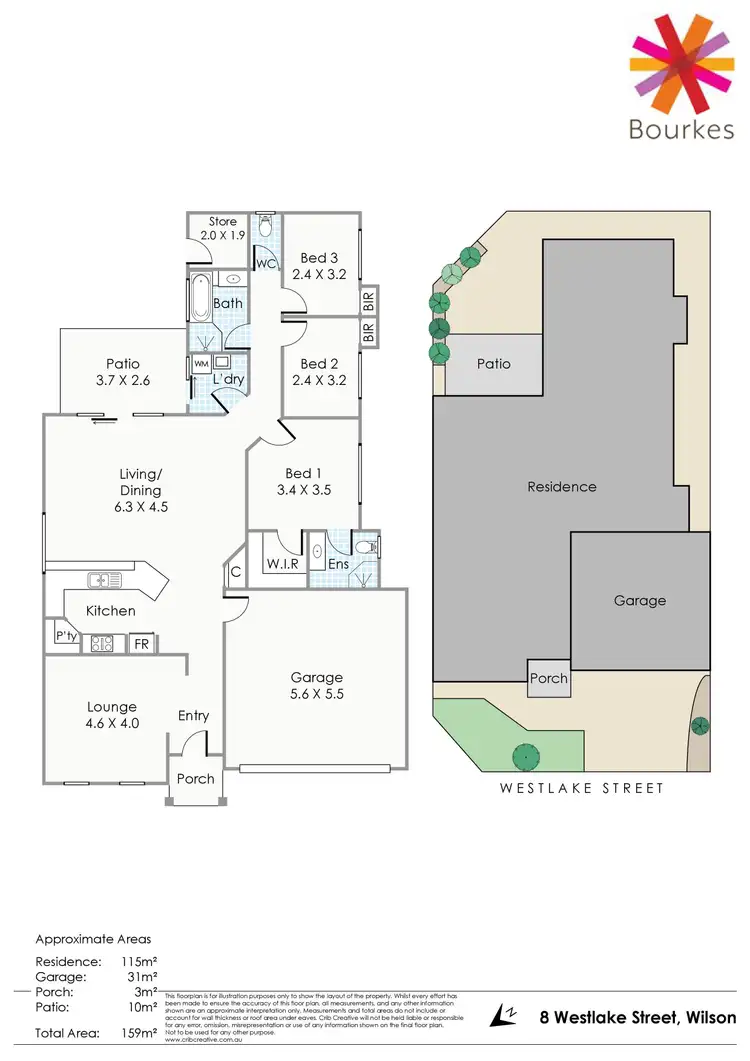 Floorplan of Homely villa listing, 8 Westlake Street, Wilson WA 6107