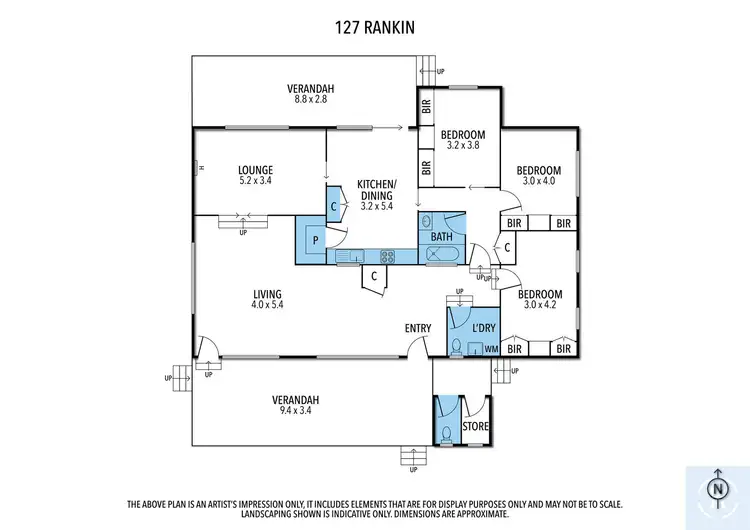 Floorplan of Homely house listing, 127 Rankins Road, Strathmerton VIC 3641