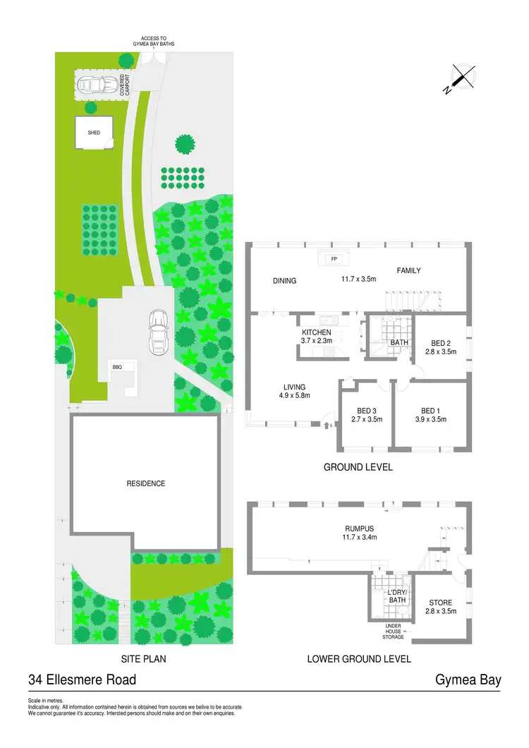 Floorplan of Homely house listing, 34 Ellesmere Road, Gymea Bay NSW 2227