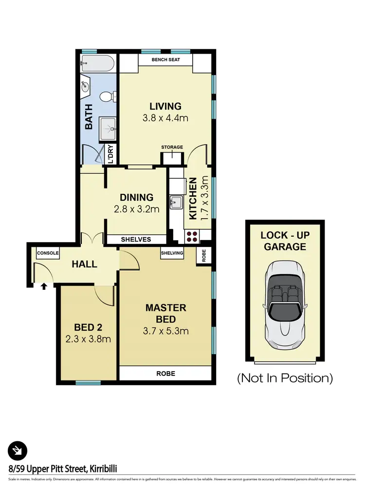 Floorplan of Homely apartment listing, 8/59 Upper Pitt Street, Kirribilli NSW 2061