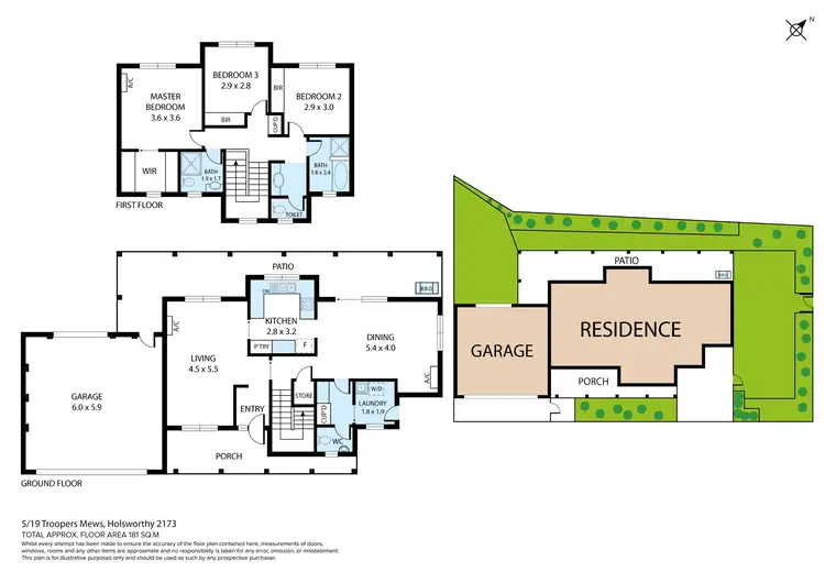Floorplan of Homely townhouse listing, 5/19 Troopers Mews, Holsworthy NSW 2173
