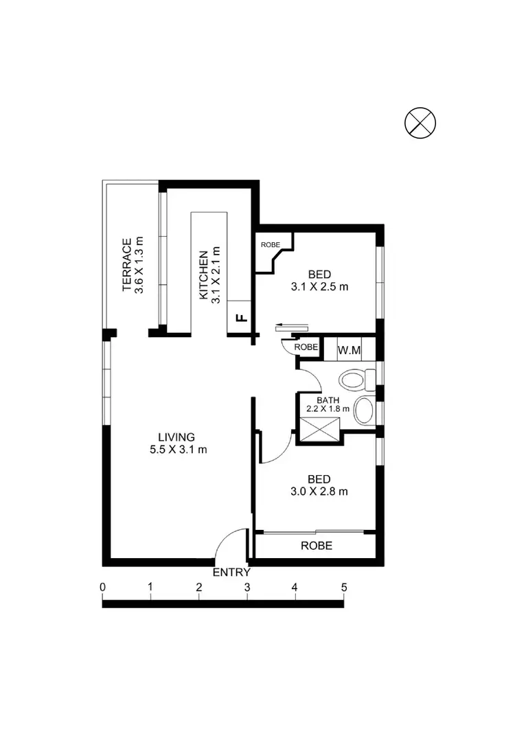 Floorplan of Homely apartment listing, 21/23-25 Gower Street, Summer Hill NSW 2130