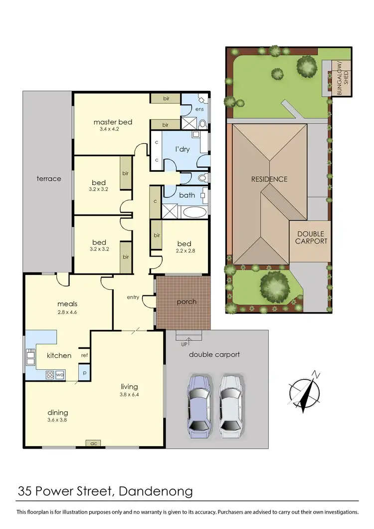 Floorplan of Homely house listing, 35 Power Street, Dandenong VIC 3175