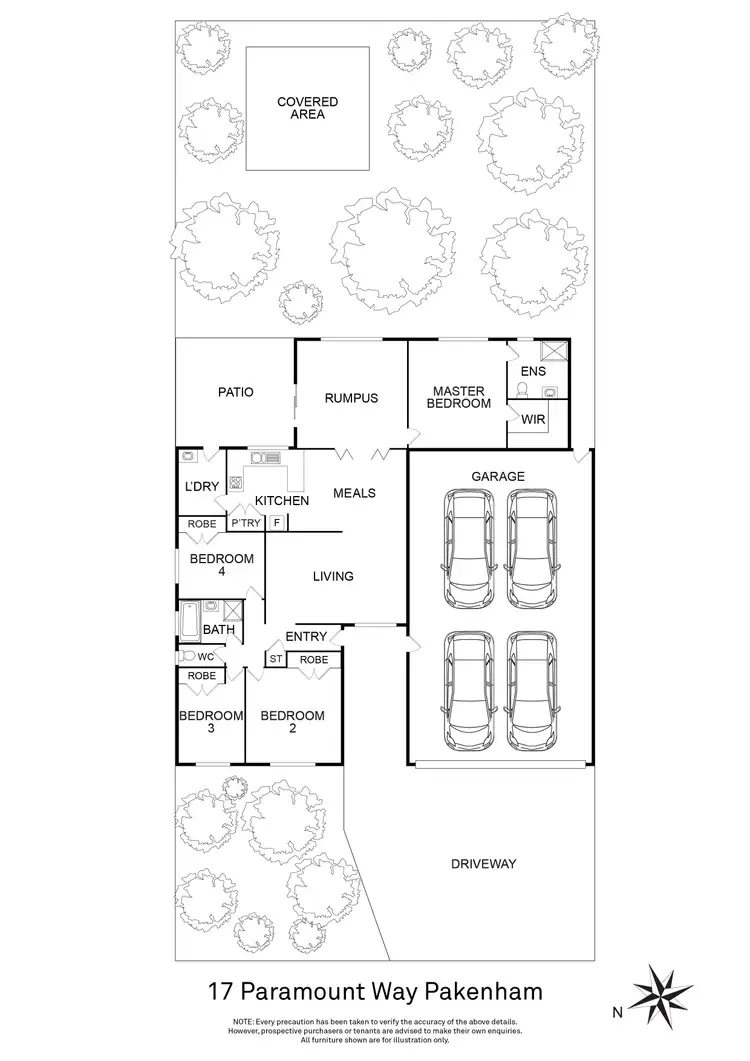 Floorplan of Homely house listing, 17 Paramount Way, Pakenham VIC 3810