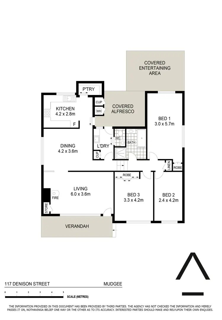 Floorplan of Homely house listing, 117 Denison Street, Mudgee NSW 2850