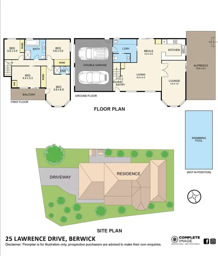 Floorplan of Homely house listing, 25 Lawrence Drive, Berwick VIC 3806