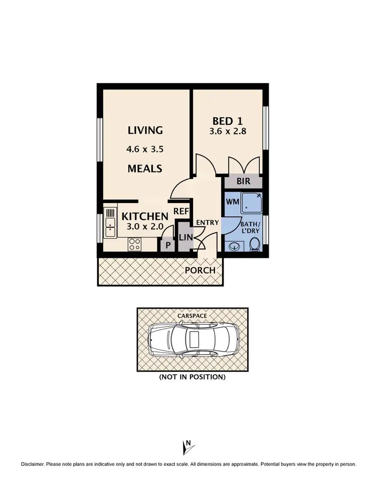 Floorplan of Homely unit listing, 12/696 Plenty Road, Reservoir VIC 3073