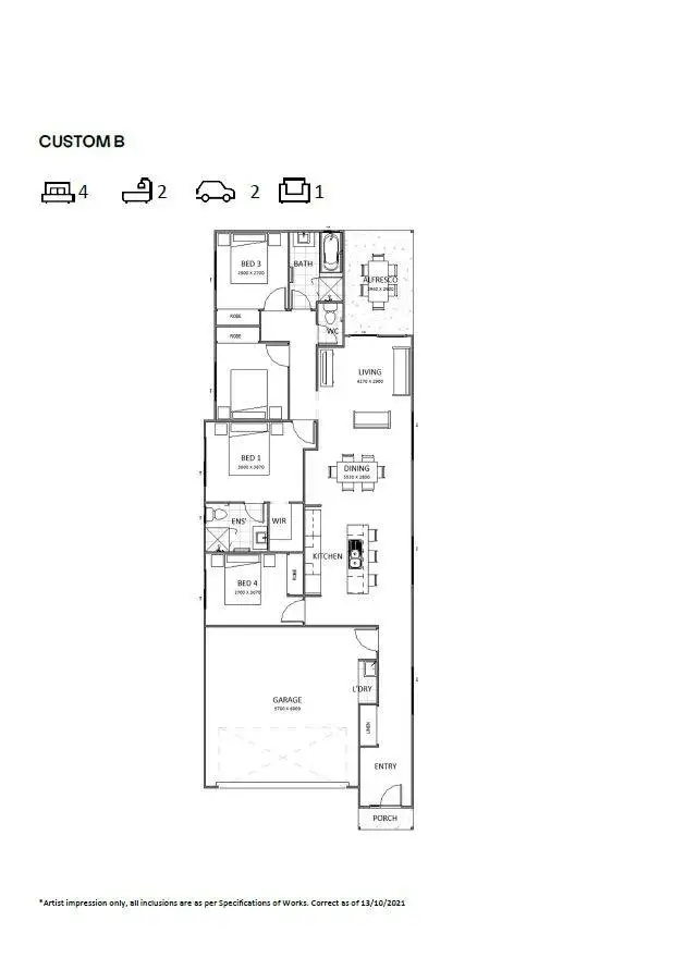 Floorplan of Homely house listing, 62 Birchwood Estate, Park Ridge QLD 4125