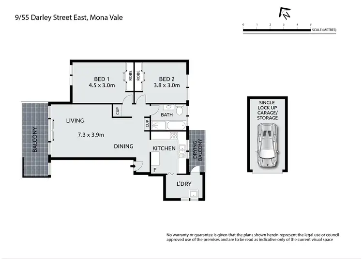 Floorplan of Homely apartment listing, 9/55 Darley Street, Mona Vale NSW 2103