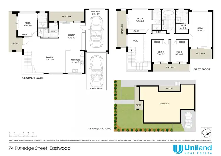 Floorplan of Homely house listing, 74 Rutledge Street, Eastwood NSW 2122