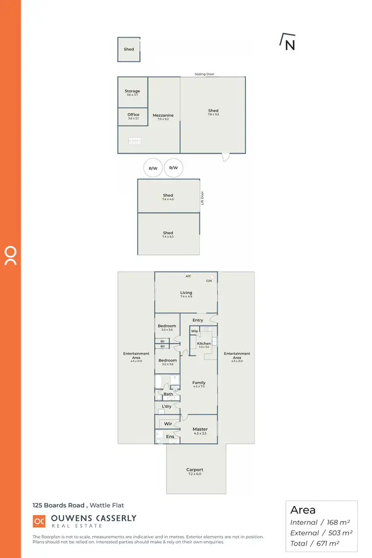 Floorplan of Homely rural property listing, 125 Boards Road, Wattle Flat SA 5203