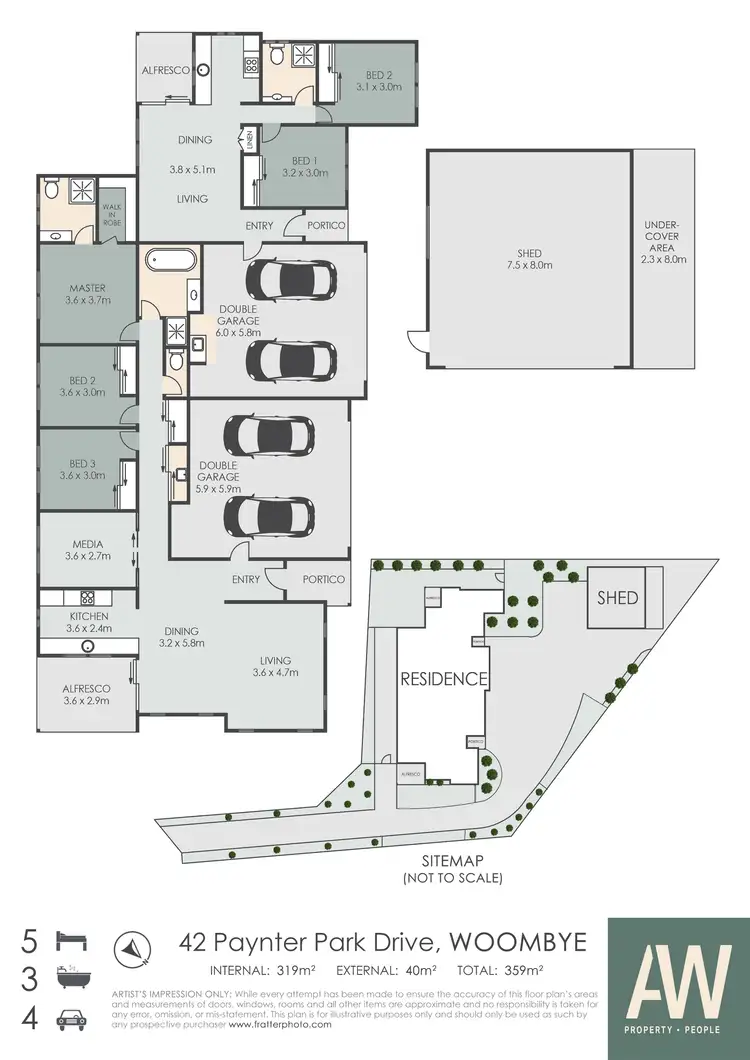 Floorplan of Homely house listing, 42 Paynter Park Drive, Woombye QLD 4559