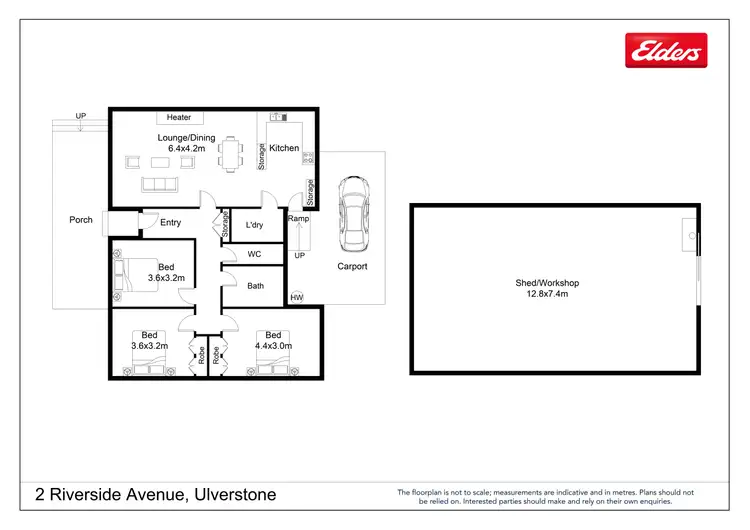 Floorplan of Homely house listing, 2 Riverside Avenue, Ulverstone TAS 7315