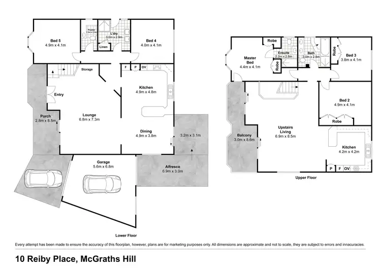 Floorplan of Homely house listing, 10 Reiby Place, Mcgraths Hill NSW 2756