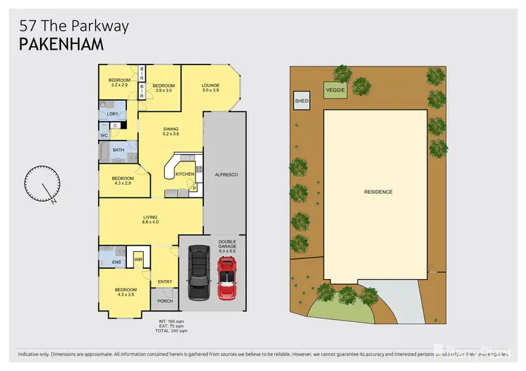 Floorplan of Homely house listing, 57 The Parkway, Pakenham VIC 3810