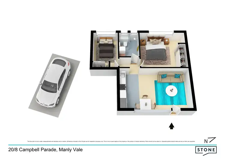 Floorplan of Homely apartment listing, 20/8 Campbell Parade, Manly Vale NSW 2093