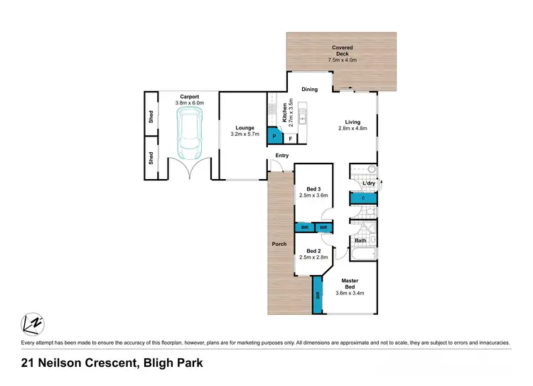 Floorplan of Homely house listing, 21 Neilson Crescent, Bligh Park NSW 2756