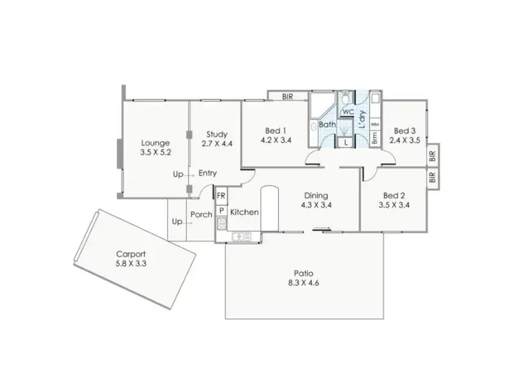 Floorplan of Homely house listing, 8a Richmond Place, Kingsley WA 6026