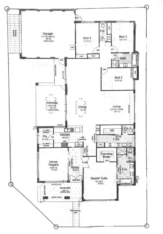 Floorplan of Homely house listing, 75 Fairweather Drive, Piara Waters WA 6112