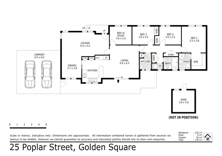 Floorplan of Homely house listing, 25 Poplar Street, Golden Square VIC 3555