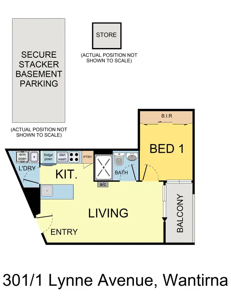 Floorplan of Homely apartment listing, 301/1 Lynne Avenue, Wantirna South VIC 3152