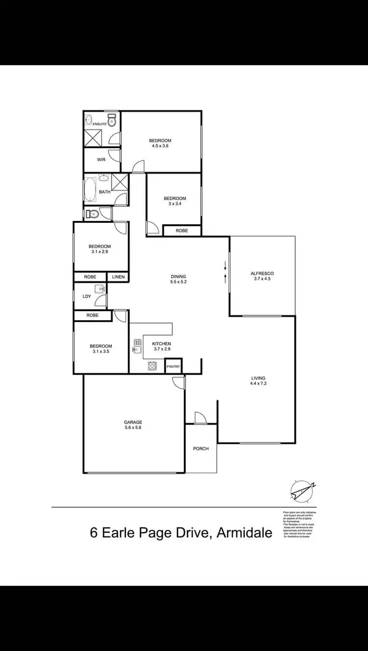 Floorplan of Homely house listing, 6 Earle Page Drive, Armidale NSW 2350