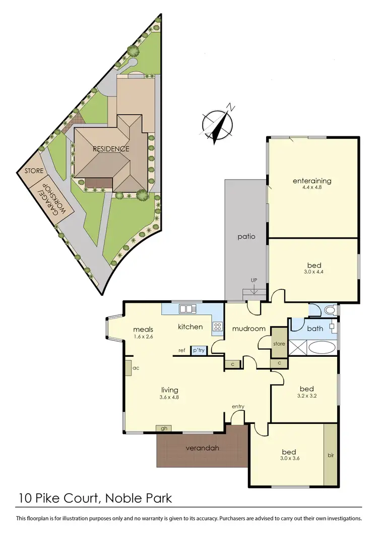 Floorplan of Homely house listing, 10 Pike Court, Noble Park VIC 3174