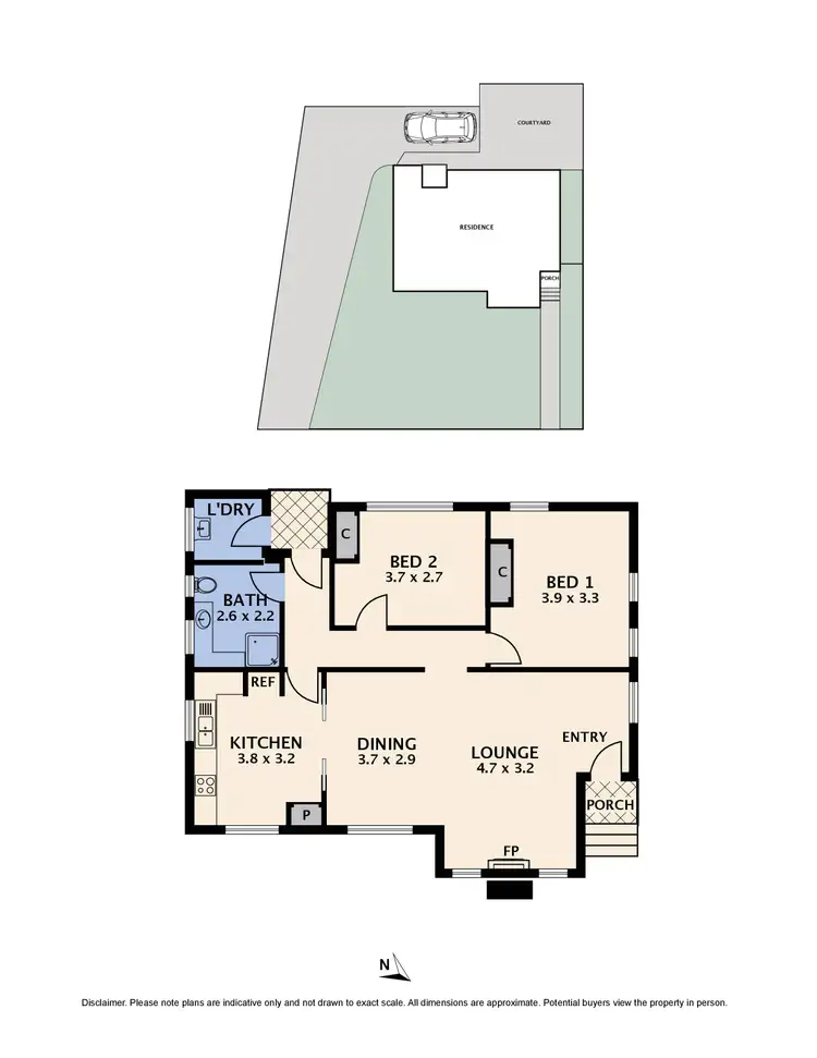 Floorplan of Homely unit listing, 1/29 Goulburn Avenue, Reservoir VIC 3073