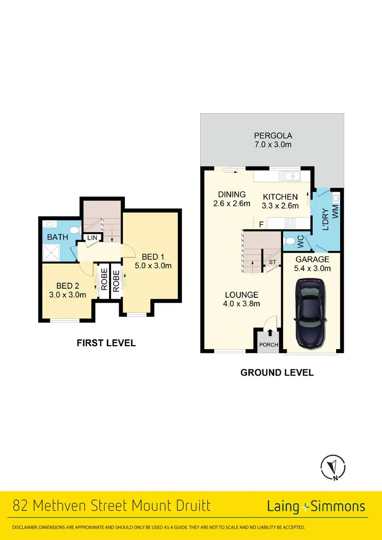 Floorplan of Homely townhouse listing, 82 Methven Street, Mount Druitt NSW 2770
