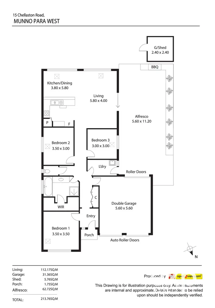 Floorplan of Homely house listing, 15 Chellaston Road, Munno Para West SA 5115
