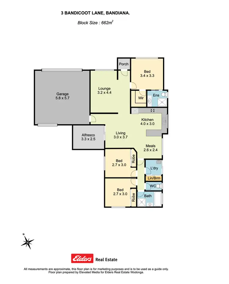 Floorplan of Homely house listing, 3 Bandicoot Lane, Bandiana VIC 3691