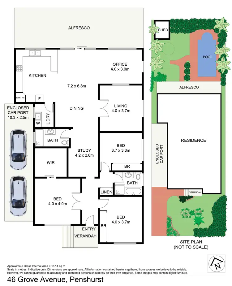Floorplan of Homely house listing, 46 Grove Avenue, Penshurst NSW 2222