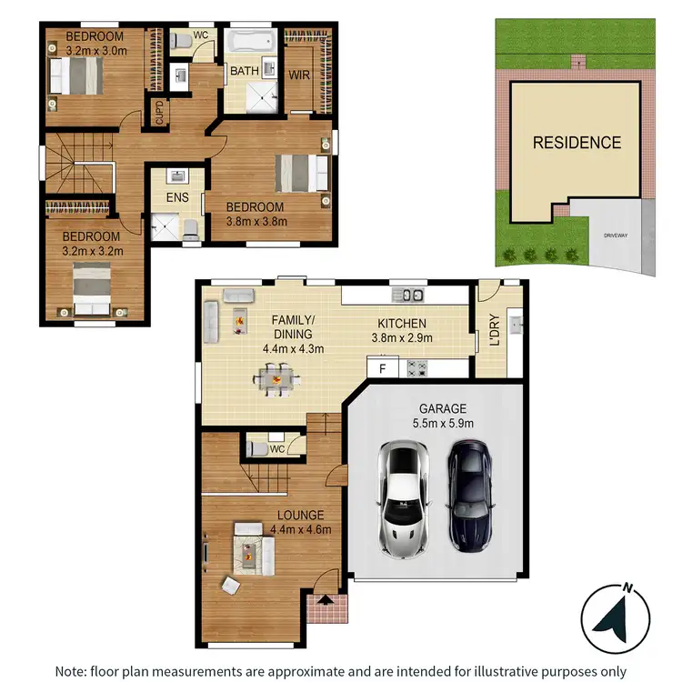 Floorplan of Homely house listing, 5 Peartree Circuit, West Pennant Hills NSW 2125