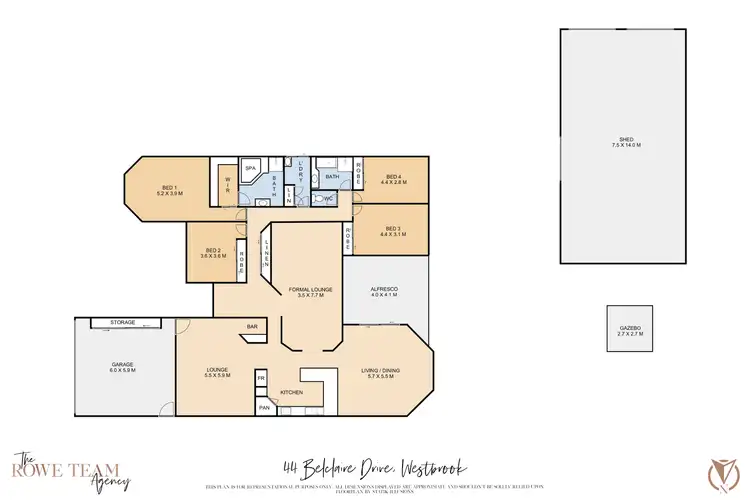 Floorplan of Homely house listing, 44 Belclaire Drive, Westbrook QLD 4350
