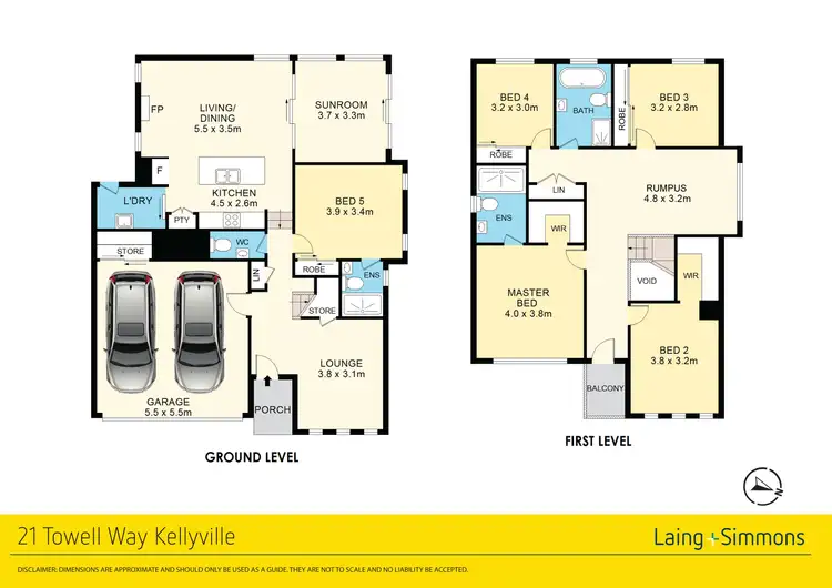 Floorplan of Homely house listing, 21 Towell Way, Kellyville NSW 2155