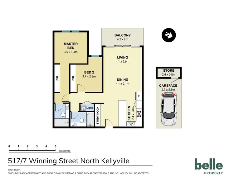 Floorplan of Homely apartment listing, 517/7 Winning Street, North Kellyville NSW 2155