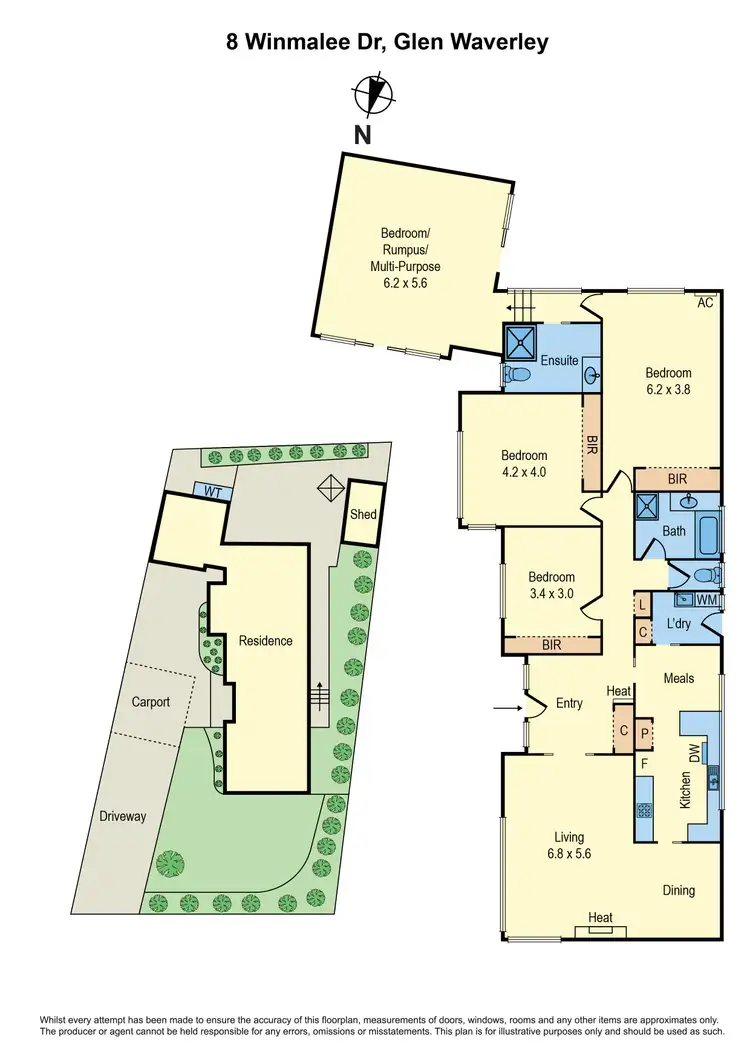 Floorplan of Homely house listing, 8 Winmalee Drive, Glen Waverley VIC 3150