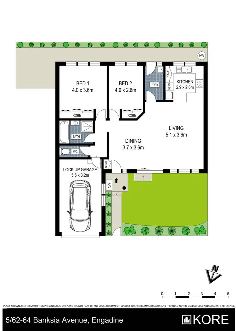 Floorplan of Homely villa listing, 5/62-64 Banksia Avenue, Engadine NSW 2233