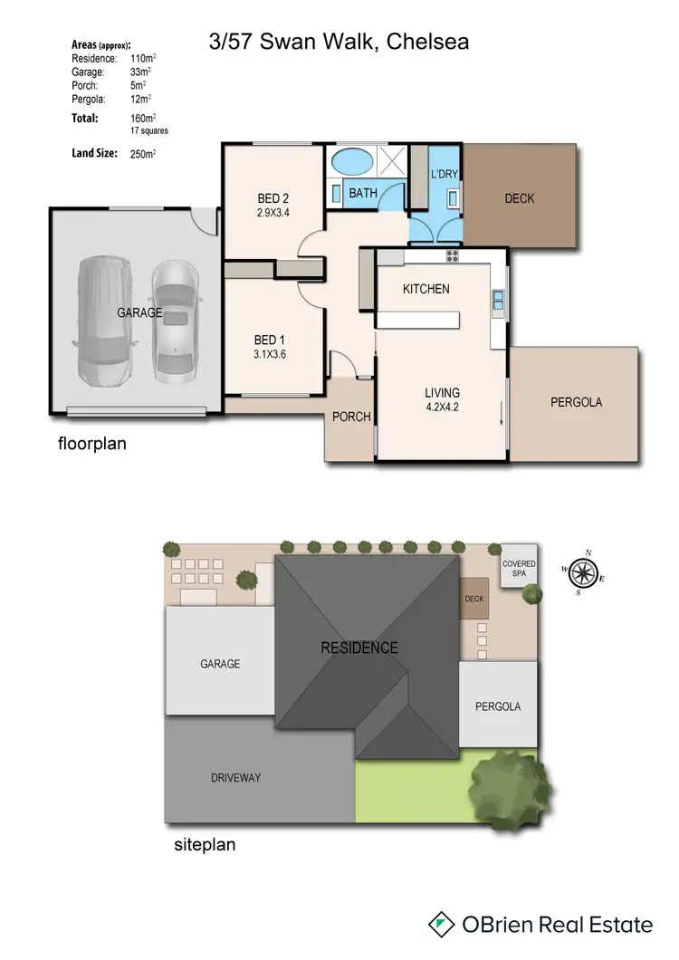 Floorplan of Homely unit listing, 3/57 Swan Walk, Chelsea VIC 3196
