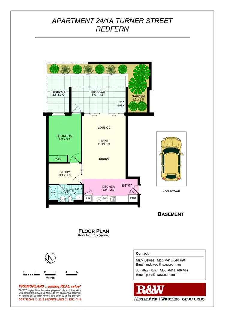 Floorplan of Homely apartment listing, 24/1A Turner Street, Redfern NSW 2016
