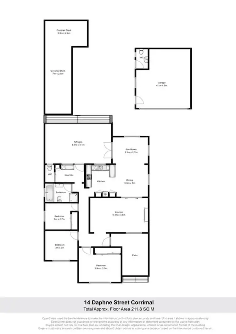 Floorplan of Homely house listing, 14 Daphne Street, Corrimal NSW 2518