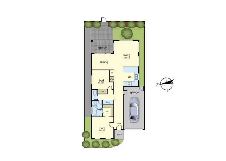 Floorplan of Homely unit listing, 6/1-5 Meaby Drive, Pakenham VIC 3810