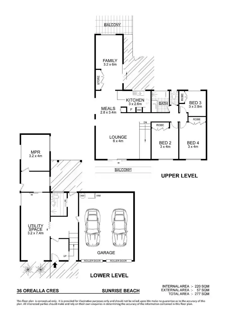 Floorplan of Homely house listing, 36 Orealla Crescent, Sunrise Beach QLD 4567